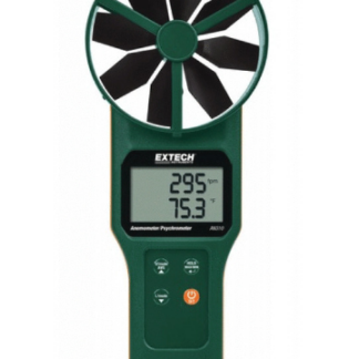 Anemómetro-psicrómetro CFM-CMM de paletas grandes Extech AN320-NISTL más CO2 con NIST limitado