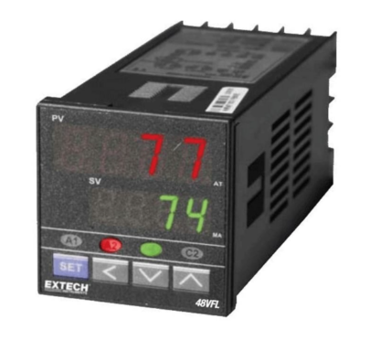 Controlador PID de temperatura DIN Extech 48VFL13 1-16 con salida de 4-20 mA