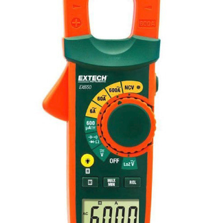 Extech EX650 Pinza amperimétrica de CA de verdadero valor eficaz, NCV, 600 A