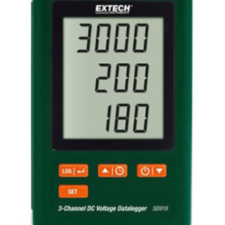 Extech SD910 Registrador de datos de voltaje de CC, 3 canales