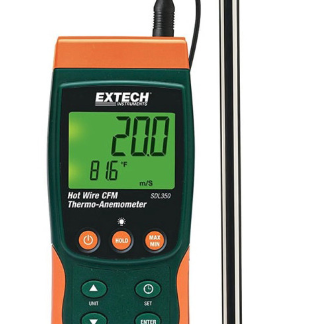 Extech SDL350-NIST Termoanemómetro-registrador de datos CFM de alambre caliente con NIST